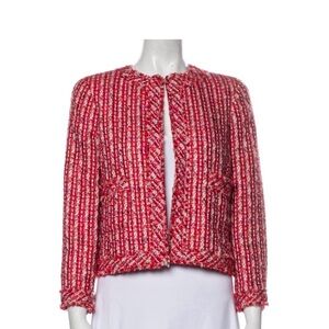 Carolina Herrera vintageRed Tweed Jacket